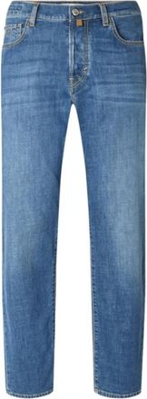 Jacob Cohen Slim-fit Jeans - Heren - Slim Fit Jeans - Blauw - W33 - Su&egrave;de - Jeans