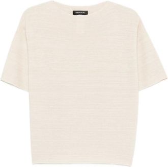 Fabiana Filippi T-Shirts, female, Beige, M, Wool and Cotton Jumper