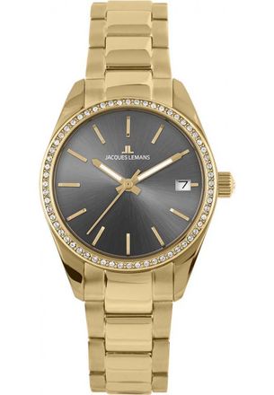 Jacques Lemans Womens 1-2085-1I Ladies Derby Watch - Gold - One Size