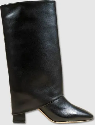 Mi-Mai Noumea Mid Calf Turn Up Boot in Black at Nordstrom, Size 10