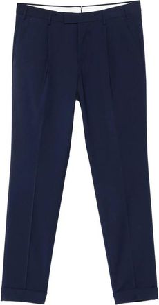 Pantaloni Torino Superslim Technical Wool Broeken - Heren - Nette broeken - Blauw - 3XL - Wol - Broeken