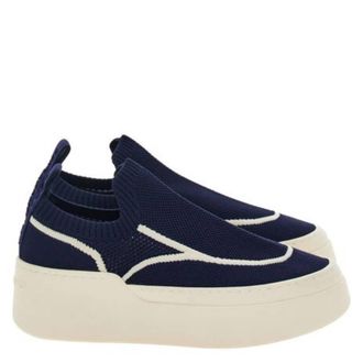 Ferragamo Diana Technical Knit Slip-On Platform Sneakers, Size 7