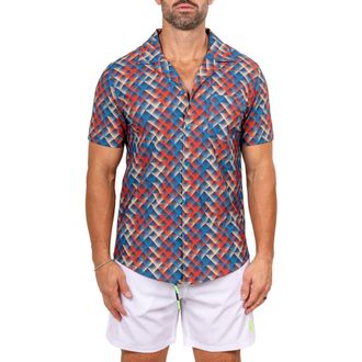 Maceoo Marthy Red Camp Shirt at Nordstrom, Size 3