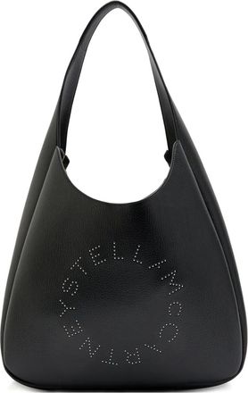 Stella McCartney Schoudertas met logo en studs - Zwart