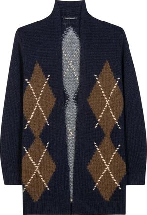 Luisa Cerano Alpaca-mix vest met patroon - Dames - Vesten - Veelkleurig - L - Wol - Truien & Vesten