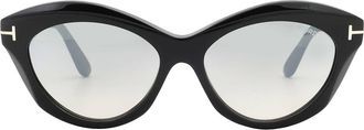 Tom Ford Toni Smok Mirror Cat Eye Ladies Sunglasses FT1111 01C 55