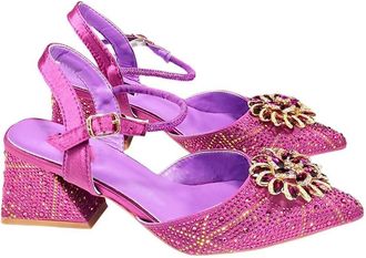 Generic Womens Pointed Toe Shoes with Metal Stand Bag Elegant Party Commuting Office Set