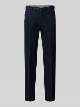 Hiltl Hiltl Regular Fit Stoffhose mit B&uuml;gelfalten Modell Peaker in Marine, Gr&ouml;&szlig;e 24