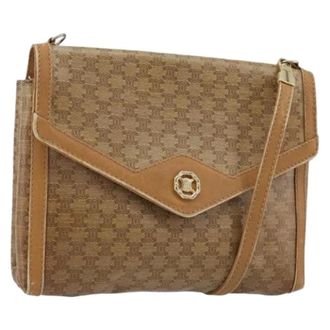 Celine Pre-owned Vintage Shoulder Bag - Dames - Pre-owned - Beige - Maat: ONE Size Leer