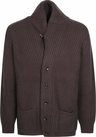 Filson Bristol Tacoma Wool Ribbed Knit Cardigan