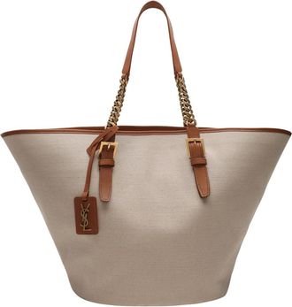 Saint Laurent Tote tas voor dagelijks gebruik - Dames - Shoppers - Bruin - ONE Size - Tassen
