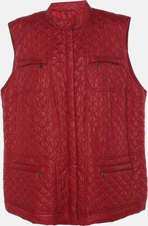 Marina Rinaldi Marina Sport By Marina Rinaldi Red Quilted Nylon Light Vest Jacket