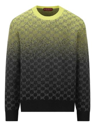Gucci GG Gradient sweater - men - Wool/Cashmere - M - Green