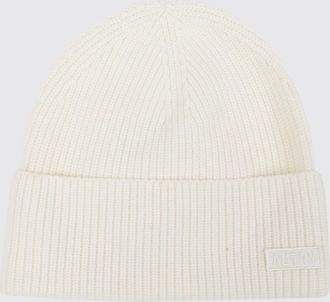 Autry Cappello beanie in lana con risvolto e patch logo applicata sul davanti