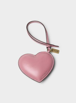 Coach Womens Tender heart charm key chain
