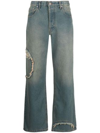 Edward Cuming Jeans met logopatch - Blauw