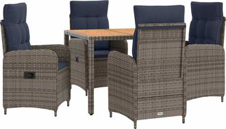 vidaXL Juego De Comedor Para Exteriores 5 Uds. Vidaxl