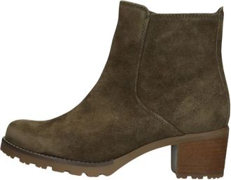 Gabor 8032.01 Enkellaars - Dames - Laarzen met Hak - Bruin - 35 EU - Su&egrave;de - Schoenen