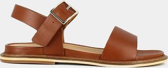 Jonak Platte sandalen in leer Acco