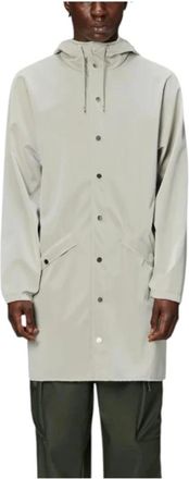Rains Minimalistische Lange Regenjas - Heren - Regenjassen - Beige - XS - Jassen