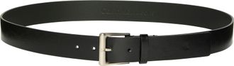 Calvin Klein Jeans Lederg&uuml;rtel CALVIN KLEIN JEANS CLASSIC BUCKLE 35MM, Herren, Gr. 11,5, schwarz (schwarz, pewter), Rindsleder, unifarben, G&uuml;rtel Lederg&uuml;rtel