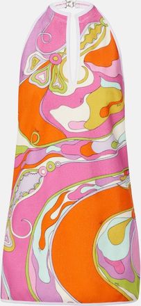 Pucci Abito corto Orchidee in spugna misto cotone