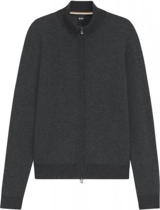 HUGO BOSS H-Heterno Cardigan - Heren - Vesten - Zwart - 2XL - Katoen - Truien & Vesten