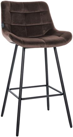 Clp Clp - Taburete De Bar Weston Marr&oacute;n Terciopelo