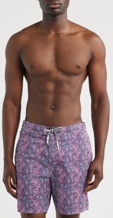 Johnnie-O Star Spangled Swim Trunks in Punch at Nordstrom, Size Medium