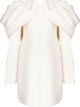 Rachel Gilbert Viola off-the-shoulder minidress - women - Silk/Wool - 0 - White
