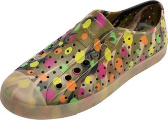 Native Jefferson Printed Slip-On Sneaker in Rookie Green/Multi Polka Dot at Nordstrom Rack, Size 7