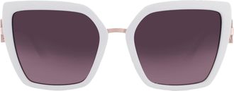 Guess Brown Gradient Butterfly Ladies Sunglasses GF00039 21F 55
