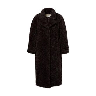 Beaumont Amsterdam Sasha Long Coat - Dames - Jassen - Bruin - Maat: M Satijn