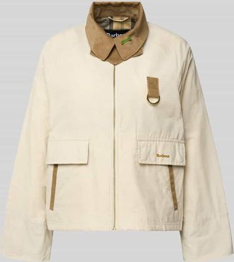 Barbour Regular Fit Jacke aus Baumwoll-Mix Modell SPEY SHOWERPROOF in Ecru, Gr&ouml;&szlig;e 34