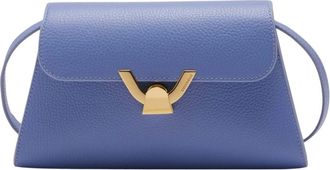 Coccinelle Dew Small - Dames - Schoudertassen - Blauw - ONE Size - Katoen - Tassen