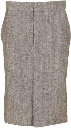 Bottega Veneta Midi Skirt In Viscose And Silk