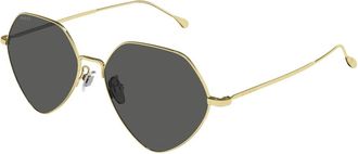 Gucci Stijlvolle Zonnebril - Dames - Zonnebrillen - Geel - 55 MM - Accessoires