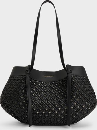 Charles & Keith Calla Woven Tote Bag