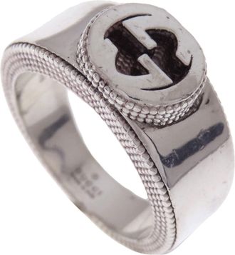 Gucci Silver 925 Band Ring (Pre-Owned)