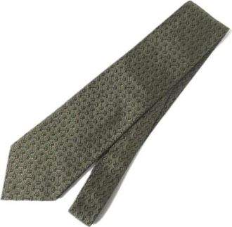 Gucci Pre-owned Accessories, male, Green, Size: ONE SIZE Pre-owned Cravat (2-piece set)