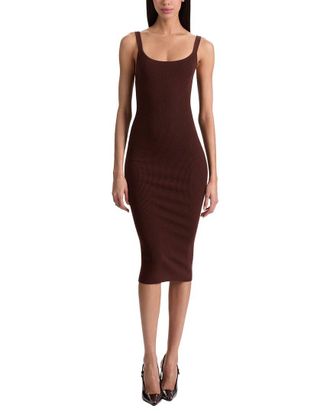 Alice & Olivia Alice + Olivia Shana Wool-Blend Tank Dress