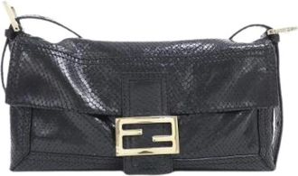 Fendi Borsa a spalla Pre-owned in pitone - - Pre-owned - Donna - Nero - ONE SIZE