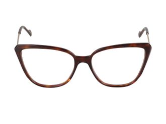 K&agrave;dor Gold Lady Am Tortoiseshell Cat-Eye Sunglasses