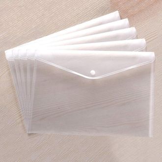 OEM Organizador De Documentos Duradero, Sobre De Pl&aacute;stico Impermeable, Apto Para Papel Tama&ntilde;o Carta A4, Bolsa Transparente Para Documentos Con Cierre A Pr