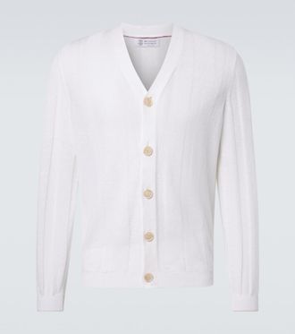 Brunello Cucinelli Cotton and linen cardigan