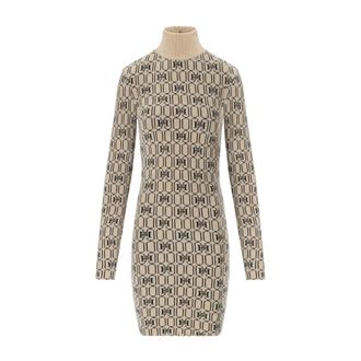 Elisabetta Franchi Dames, Jurken, Beige, Maat: S Viscose