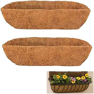 OEM Revestimientos De Madera De Coco De 122 Cm (48 Pulgadas) Para Macetas, Vallas O Cestas De Flores (revestimiento Reemplazable)