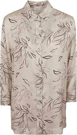 PESERICO Fluid viscose satin shirt