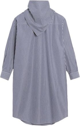 Ami Gestreepte Bandana Kraag Jurk Helder Blauw - Dames - Casual kleedjes - Blauw - S - Kleedjes