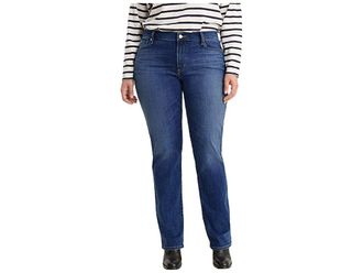 Levi's 414 Classic Straight Womens Jeans Lapis Dark Horse : 22W S, Cotton/Denim/Elastane